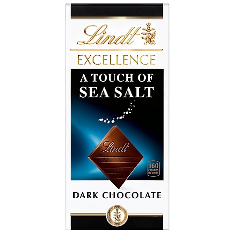 Lindt Excellence Chocolate Bar Dark Chocolate Sea Salt - 3.5 Oz