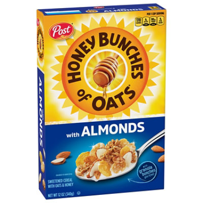 Post Honey Bunches of Oats With Almonds Heart Healthy Breakfast Cereal Small Box - 12 Oz - Image 2