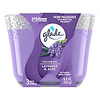 Glade Tranquil Lavender & Aloe Candle - 6.8 OZ - Image 2