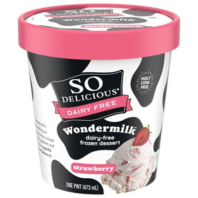 So Delicious Dairy Free Wondermilk Strawberry Frozen Dessert - 1 Pint - Image 3