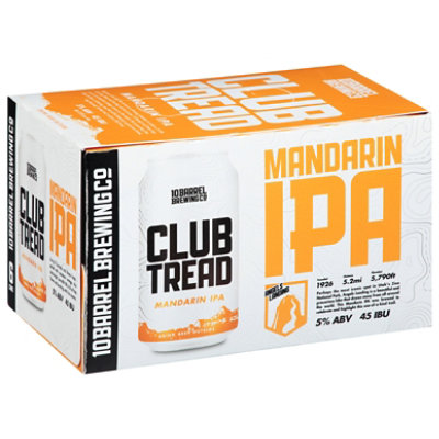 10 Barrel Club Tread Mandarin Ipa In Cans - 6-12 FZ - Image 2