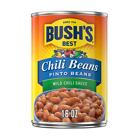 BUSH'S BEST Pinto Beans in a Mild Chili Sauce - 16 Oz