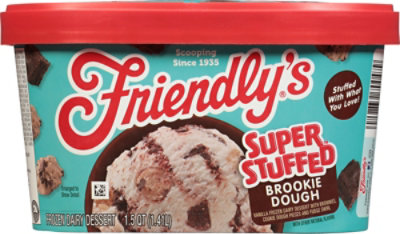 Friendlys Super Stuffed Frozen Dairy Dessert Brookie Dough 1.5 Quart Scround - 1.5 QT - Image 6