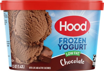 Hood Chocolate Low Fat Frozen Yogurt - 1.5 Quart - Image 6