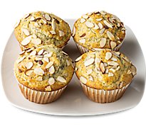 Muffins Almond Poppy Seed 4 Ct - EA