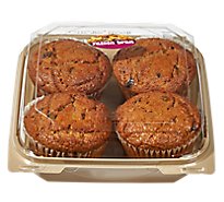 Muffins Raisin Bran 4 Ct - EA