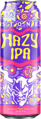 Stone Hazy Ipa Can - 19.2 FZ - Image 2