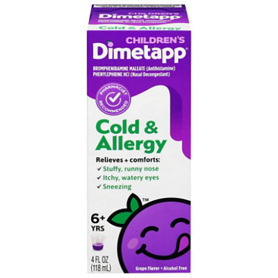 Dimetapp Child Cold-allergy - 4 FZ
