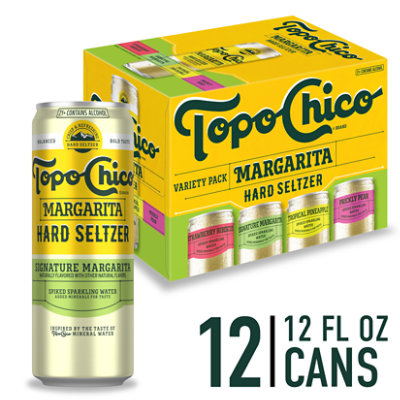 Topo Chico Margarita Hard Seltzer 4.5% ABV Variety Pack In Cans - 12-12 Fl. Oz.