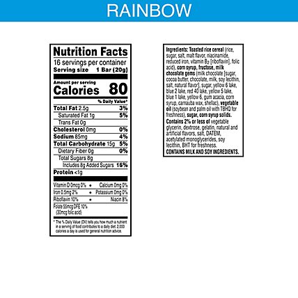 Kelloggs Rainbow Rice Krispies Treats - 11.2 OZ - Image 5