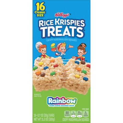 Rice Krispies Treats Marshmallow Snack Bars Rainbow Kids Snacks 16 Count - 11.2 Oz - Image 7