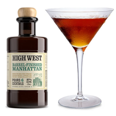 High West Manhattan Barrel Finished Whiskey Premixed Cocktail 74 Proof - 375 Ml - Image 1
