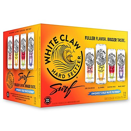 White Claw Hard Seltzer Surf Variety Pack In Cans - 12-12 Fl. Oz. - Image 2