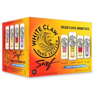 White Claw Hard Seltzer Surf Variety Pack In Cans - 12-12 Fl. Oz.