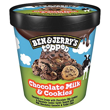 Ben & Jerry's Ice Cream Chocolate Milk & Cookies 450 Ml - 450 ML - Image 3