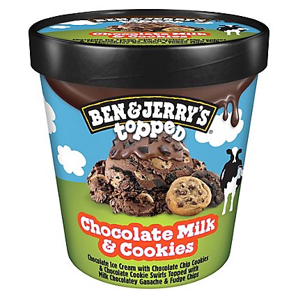 Ben & Jerry's Ice Cream Chocolate Milk & Cookies 450 Ml - 450 ML - Image 2
