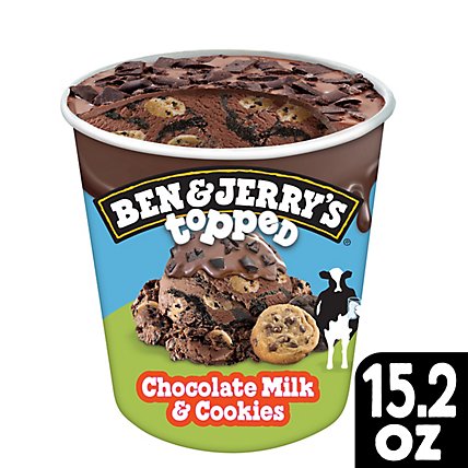 Ben & Jerry's Ice Cream Chocolate Milk & Cookies 450 Ml - 450 ML - Image 1