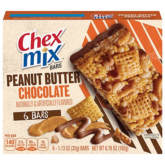 Chex Mix Peanut Butter Chocolate Bars - 6.78 OZ
