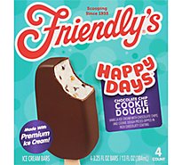 Friendlys Happy Days Ice Cream Bars Chocolate Chip Cookie Dough - 13 FZ