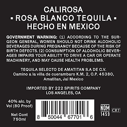 Calirosa Rosa Blanco - 750 ML - Image 4