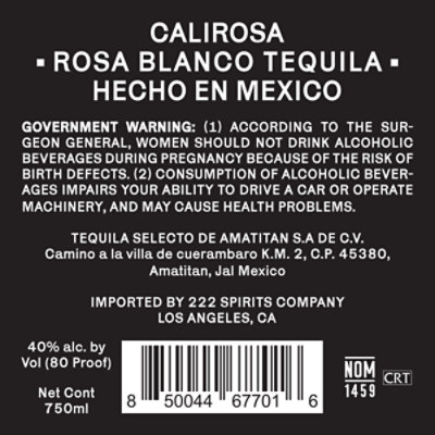Calirosa Rosa Blanco - 750 ML - Image 6