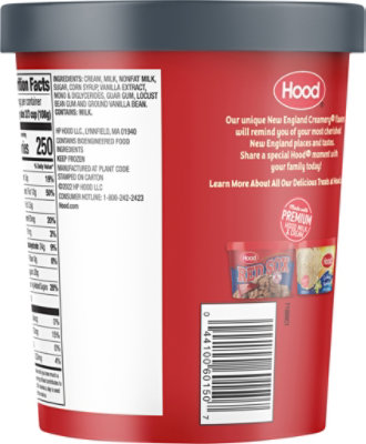 Hood New England Creamery Boston Vanilla Bean Ice Cream - 1 Quart - Image 6
