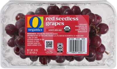 O Orgnc Grapes Red Seedless - LB - Image 2