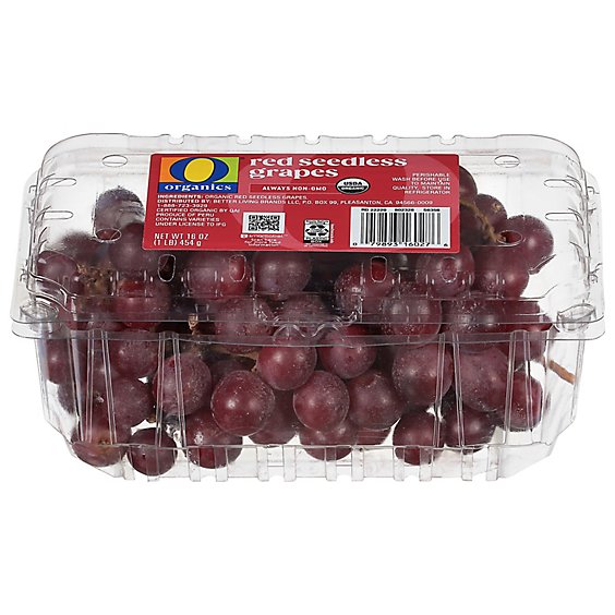 O Orgnc Grapes Red Seedless - LB