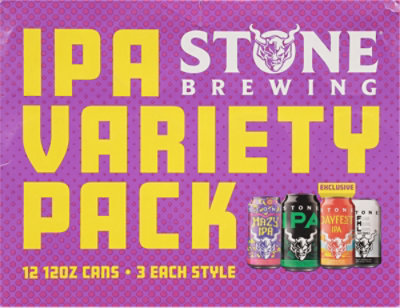 Stone IPA Variety Pack Cans -12-12 Fl. Oz. - Image 3