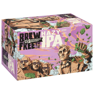 21st Amendment Brew Free Or Die Hazy Can - 6-12 FZ - Image 2