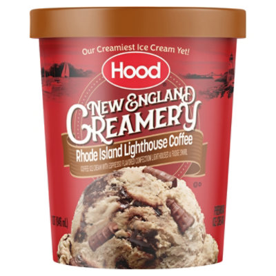 Hood New England Creamery Rhode Island Light House Coffee Ice Cream - 1 Quart - Image 1