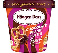 Haagen-Dazs Chocolate Peanut Butter Pretzel Ice Cream - 14 Fl. Oz.