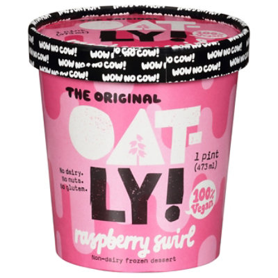 Oatly Frozen Dessert Raspberry Swirl - 16 FZ - Image 2
