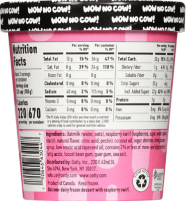 Oatly Frozen Dessert Raspberry Swirl - 16 FZ - Image 5