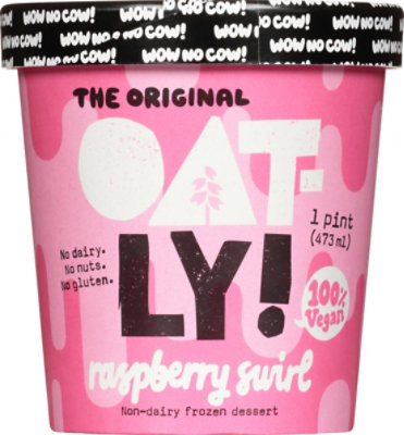 Oatly Frozen Dessert Raspberry Swirl - 16 FZ - Image 2