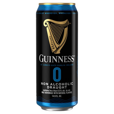 Guinness Draught Non Alcoholic Stout Beer 0.05% ABV Cans - 4-14.9 Oz - Image 4