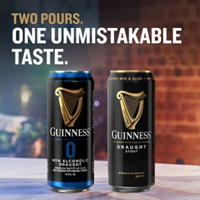 Guinness Draught Non Alcoholic Stout Beer 0.05% ABV Cans - 4-14.9 Oz - Image 3