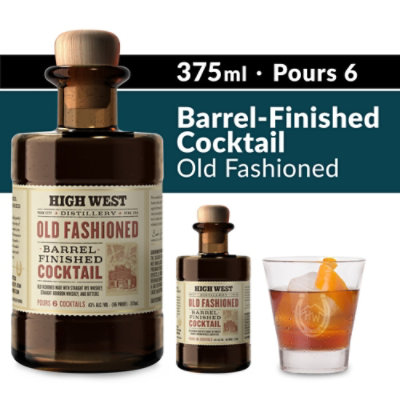 High West Old Fashioned Barrel Finished Whiskey Premixed Cocktail 86 Proof - 375 Ml - Image 1