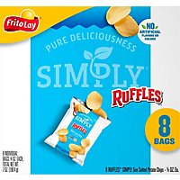 Ruffles Simply Potato Chips Sea Salted 7/8 Ounce 8 Count - 7 OZ - Image 6