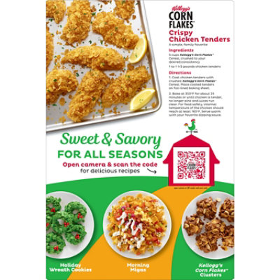 Kellogg's Corn Flakes Original 8 Vitamins and Minerals Breakfast Cereal - 9.6 Oz - Image 7