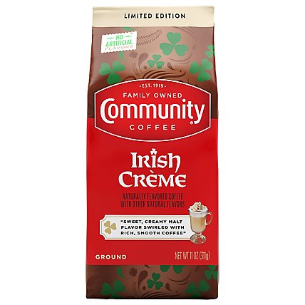 Community Coffee Irish Creme Medium Roast Gable Top - 11 OZ - Image 1