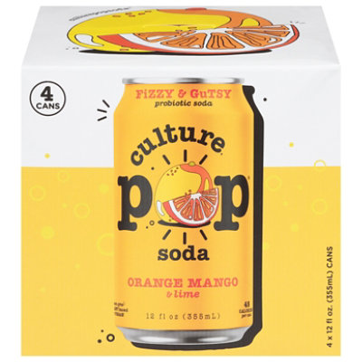 Culture Pop Soda Orange Mango Soda - 4-12 FZ - Image 3