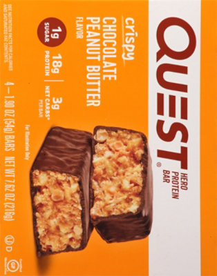 Quest Hero Crunch Bar Peanut Butter - 4-1.90 OZ - Image 6