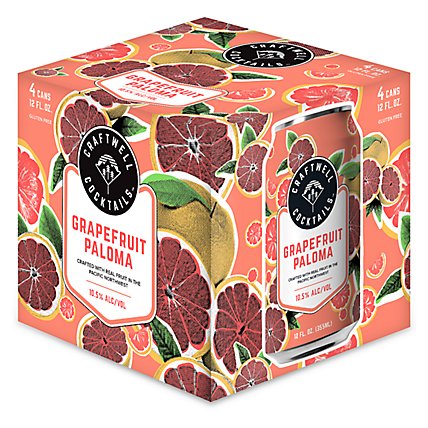 Craftwell Grapefruit Paloma 4/12c In Cans - 4-12 FZ - Image 1