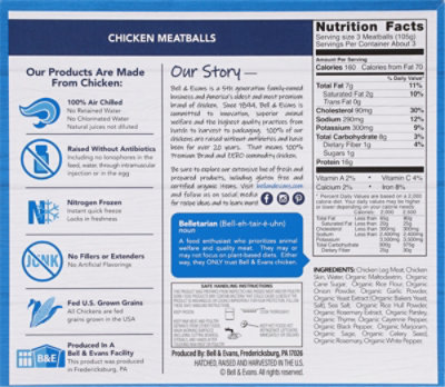 Bell & Evans Chicken Meatballs - 12 Oz - Image 5