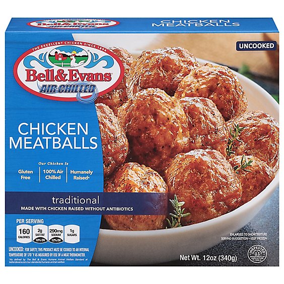 Bell & Evans Chicken Meatballs - 12 Oz