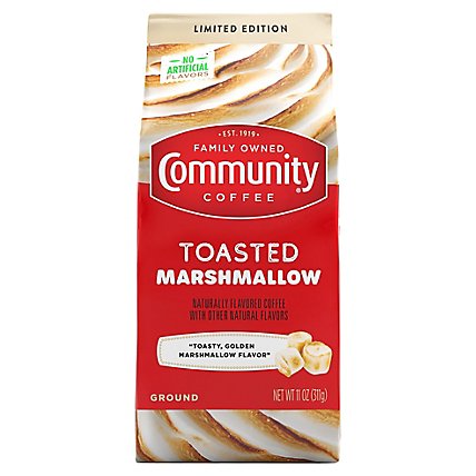 Community Coffee Toasted Marshmallow Medium Roast 11 Oz Gable Top - 11 OZ