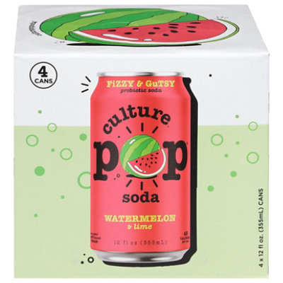 Culture Pop Soda Watermelon Soda - 4-12 FZ - Image 2