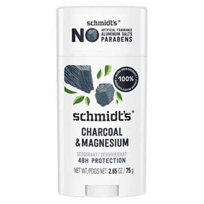 Schimdt's Deodorant Charcoal & Magnesium - 2.65 Oz