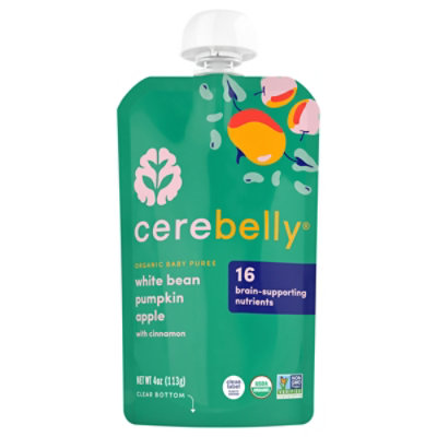 Cerebelly White Bean & Pumpkin Apple Puree - 4OZ - Image 3